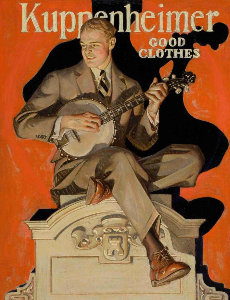 Kuppenheimer Good Clothes (Banjo Player),Kuppenheimer Dobra oblačila (igralec bendža),J.C. Leyendecker