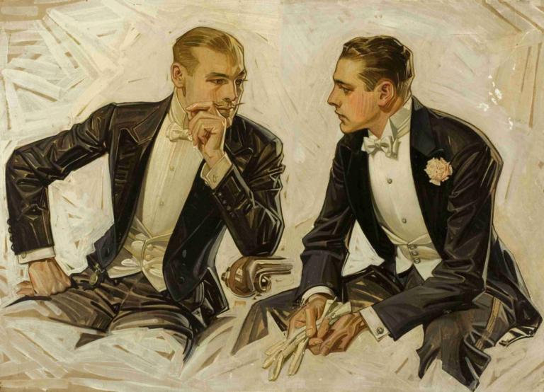 The Donchester - the Cluett Dress Shirt,The Donchester - Cluett Dress Shirt,J.C. Leyendecker,Ilustrație