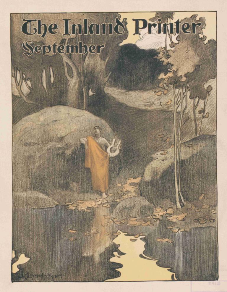 The Inland Printer September,La Imprenta Interior Septiembre,J.C. Leyendecker,Ilustración,Ilustración, solo