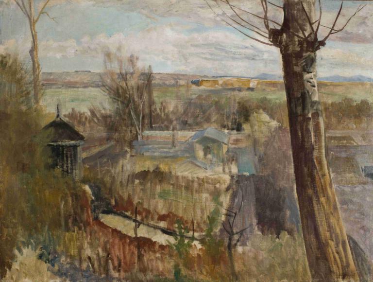 Landscape from Salwator,Landschaft von Salwator,Jacek Malczewski,Ölgemälde,Ölgemälde, Landschaft