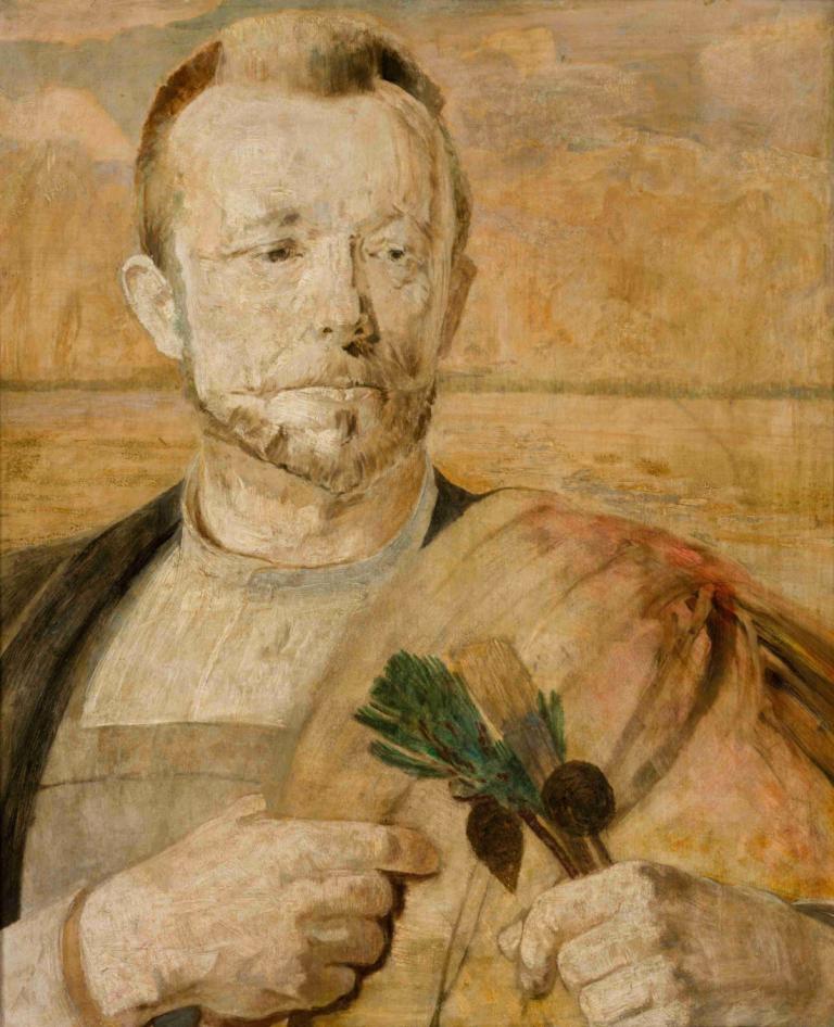 Portrait of Aleksander Mroczkowski,Potret Aleksander Mroczkowski,Jacek Malczewski,Lukisan cat minyak