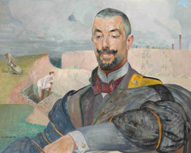 Portrait of Erazm Barącz,ภาพวาดของเอราซ บาร์,Jacek Malczewski,ยาเชค มาร์เชฟสกี้,จิตรกรรมสีน้ำมัน