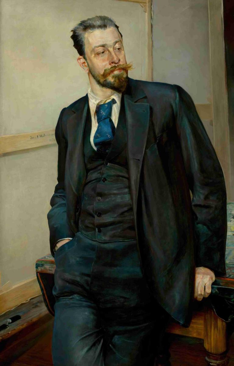 Portrait of Michał Wywiórski,Портрет Михала Вивюрского,Jacek Malczewski,Яцек Мальчевский,Картина Маслом