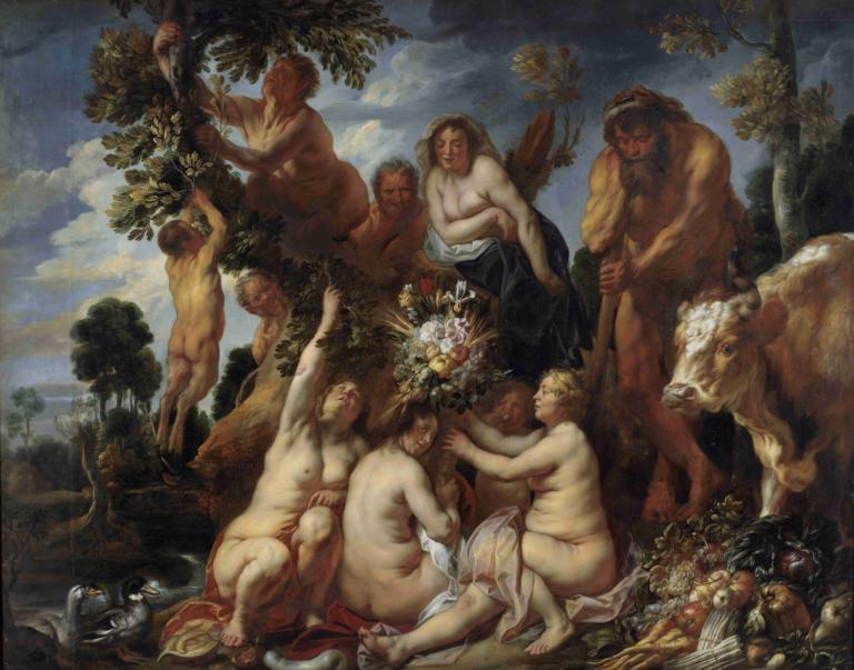 Achelous Defeated by Hercules. The Origin of the Cornucopia. (Allegory of Fruitfulness)