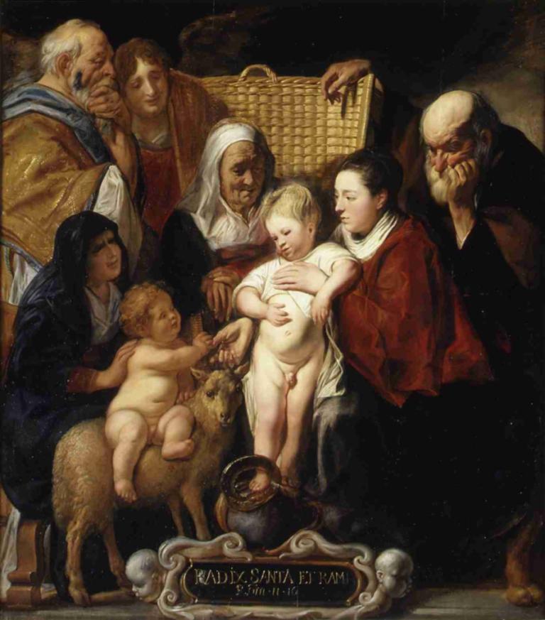 The Holy Family with Saint Anne and the Young Baptist and His Parents [early 1620s and 1650s]