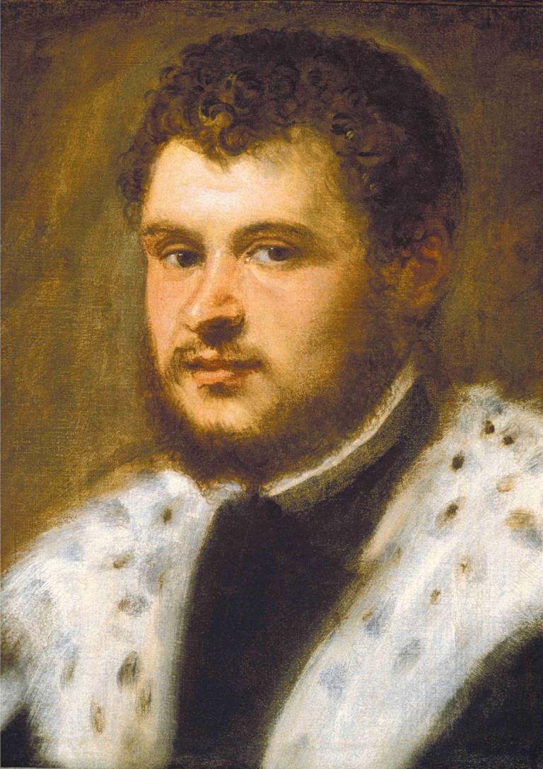 Young Man with a Beard,수염을 기른 젊은 남자,Jacopo Tintoretto,자코포 틴토레토,오일 페인팅,오일 페인팅, 독주, 1남, 남성 집중, 현실적인, 얼굴 털