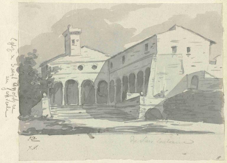 Church of Sant' Onofrio, Rome,Jacques Louis David,Copperplate Etching,Copperplate Etching, no humans