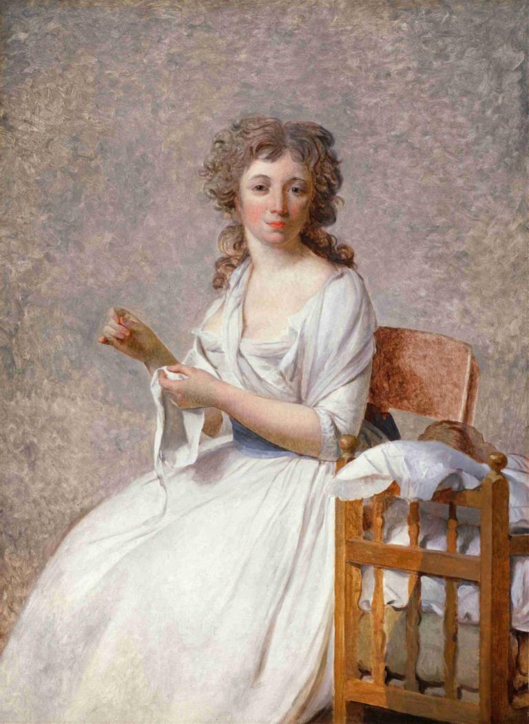 Madame de Pastoret and Her Son,Madame de Pastoret in njen sin,Jacques Louis David,Oljna slika,Oljna slika