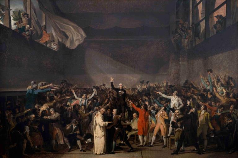 Serment Du Jeu De Paume, Le 20 Juin 1789,Sumpah Jeu De Paume, 20 Juni 1789,Jacques Louis David