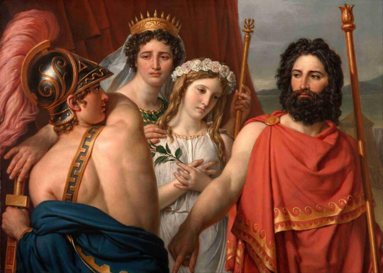 The Anger of Achilles,Mânia lui Ahile,Jacques Louis David,Pictura in ulei,Pictura in ulei, parodie artistică