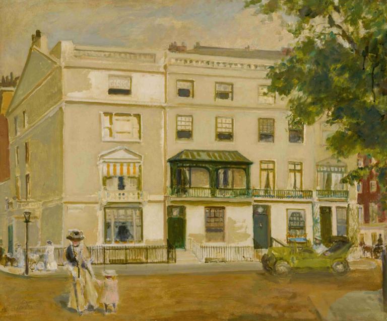 Cadogan Place, Belgravia, London,Cadogan Place, Belgravia, Londra,Jacques-Émile Blanche,Yağlı boya,Yağlı boya