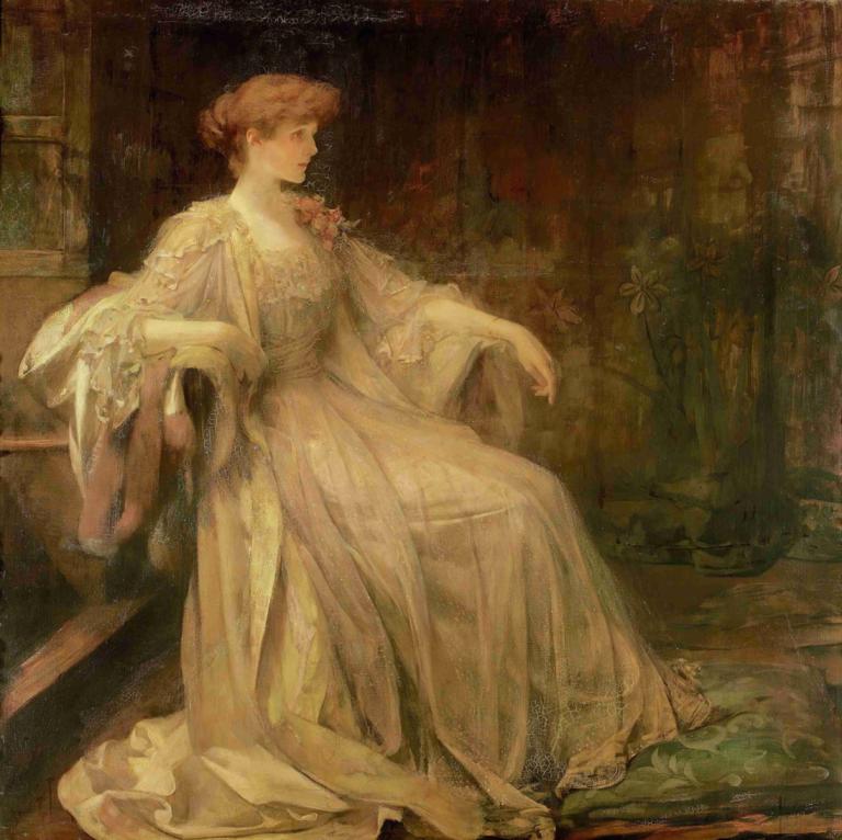 Portrait of Violet, Marchioness of Granby,Porträtt av Violet, markisinnan av Granby,James Jebusa Shannon