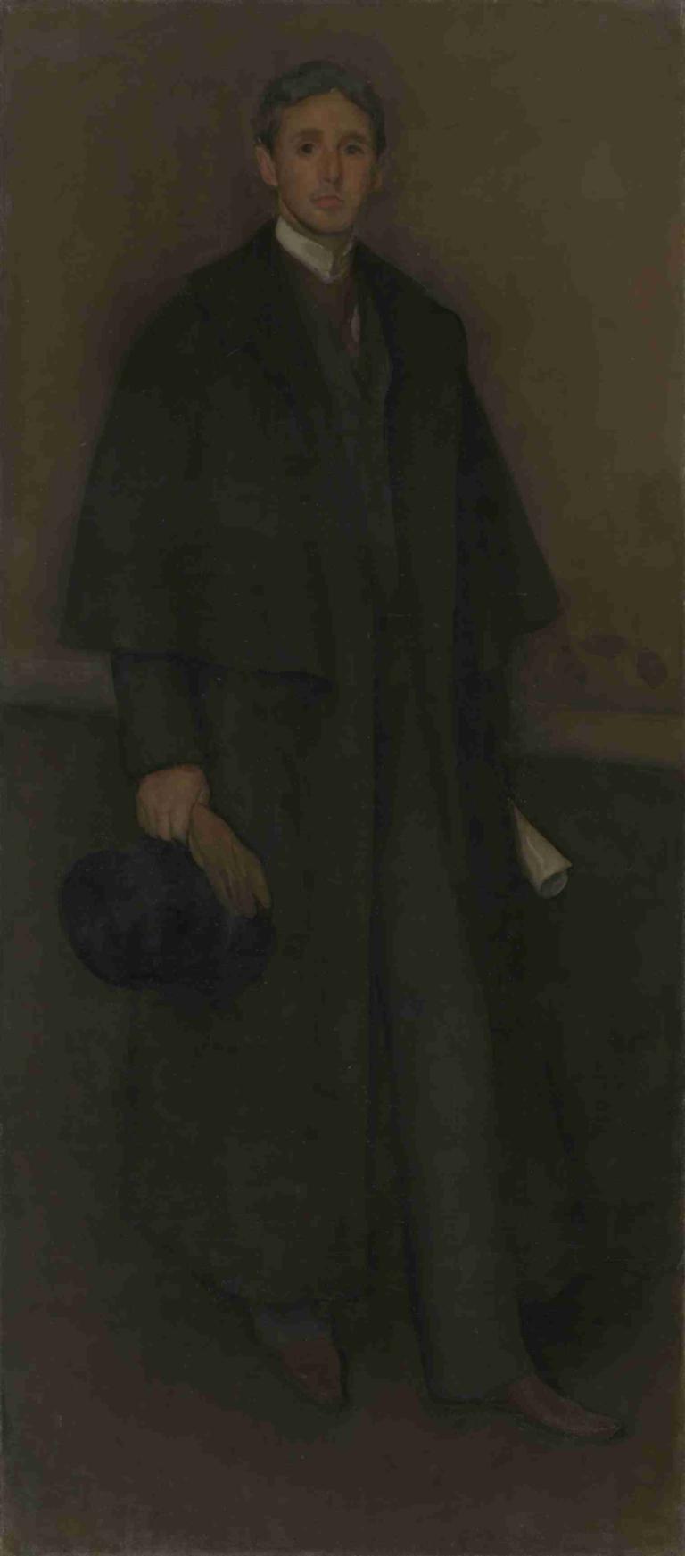 Arrangement in Flesh Color and Brown; Portrait of Arthur Jerome Eddy,James McNeill Whistler,Oil Painting