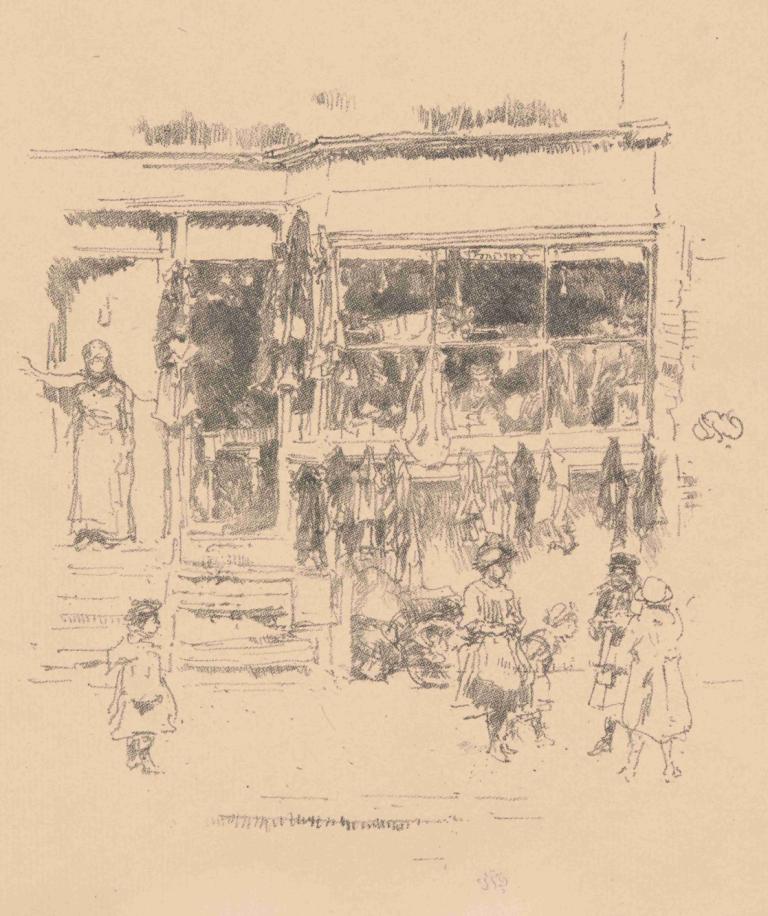 Chelsea Rags,Chiffons de Chelsea,James McNeill Whistler,Gravure sur cuivre,Gravure sur cuivre