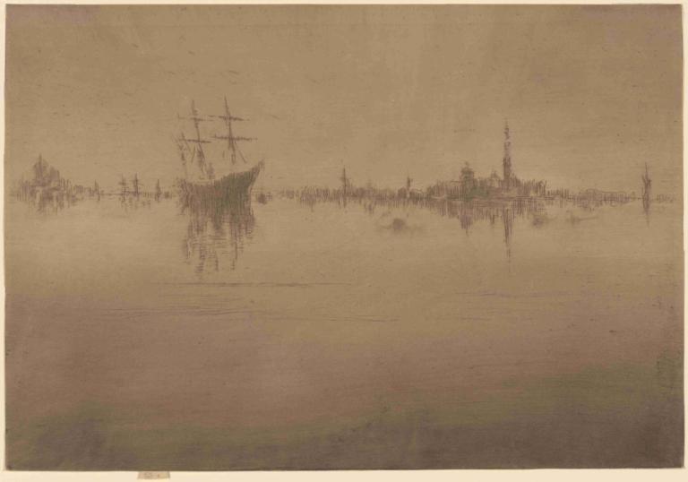 Nocturne,Notturno,James McNeill Whistler,Acquaforte su rame,Acquaforte su rame, nessun essere umano, scenario