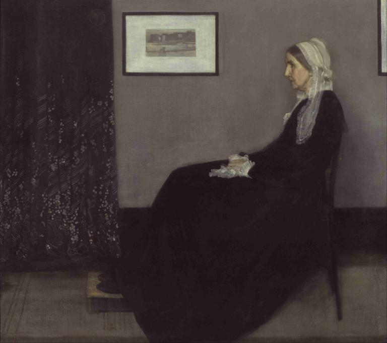 Portrait Of The Artist's Mother,Portret al mamei artistului,James McNeill Whistler,Pictura in ulei