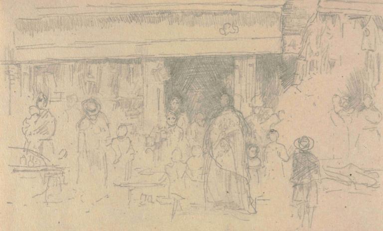 Shops at Chester,Toko-toko di Chester,James McNeill Whistler,Pengetsaan Pelat Tembaga