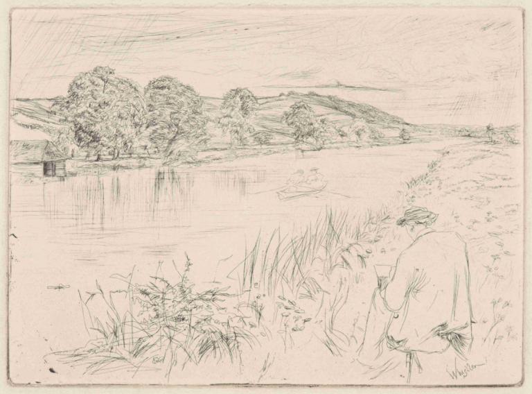 Sketching, No. 1,Membuat sketsa, No. 1,James McNeill Whistler,Pengetsaan Pelat Tembaga