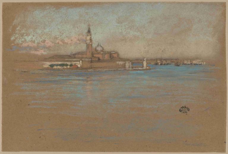 The Church of San Giorgio Maggiore,산 조르지오 마조레 교회,James McNeill Whistler,제임스 맥닐 휘슬러,오일 페인팅,오일 페인팅, 선박, 보트