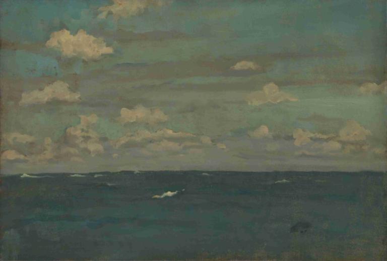 Violet and Silver - The Deep Sea,Viola e argento - Il mare profondo,James McNeill Whistler,Pittura ad olio