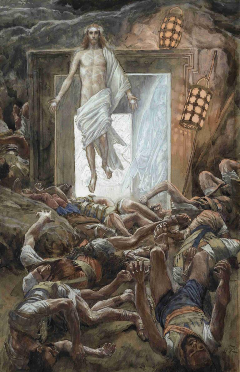 The Resurrection,Η Ανάσταση,James Tissot,Ελαιογραφία,Ελαιογραφία, ξυπόλυτος, παρωδία καλών τεχνών