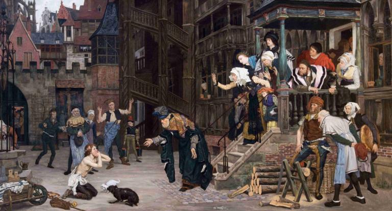 The Return of the Prodigal Son,Il ritorno del figliol prodigo,James Tissot,Pittura ad olio,Pittura ad olio