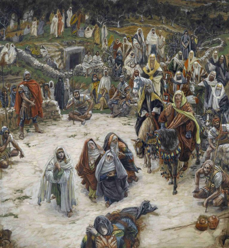 What Our Lord Saw from the Cross,우리 주님이 십자가에서 보신 것,James Tissot,제임스 티소,오일 페인팅,오일 페인팅, 6+소년, 미술 패러디, 여러 소년, 갑옷