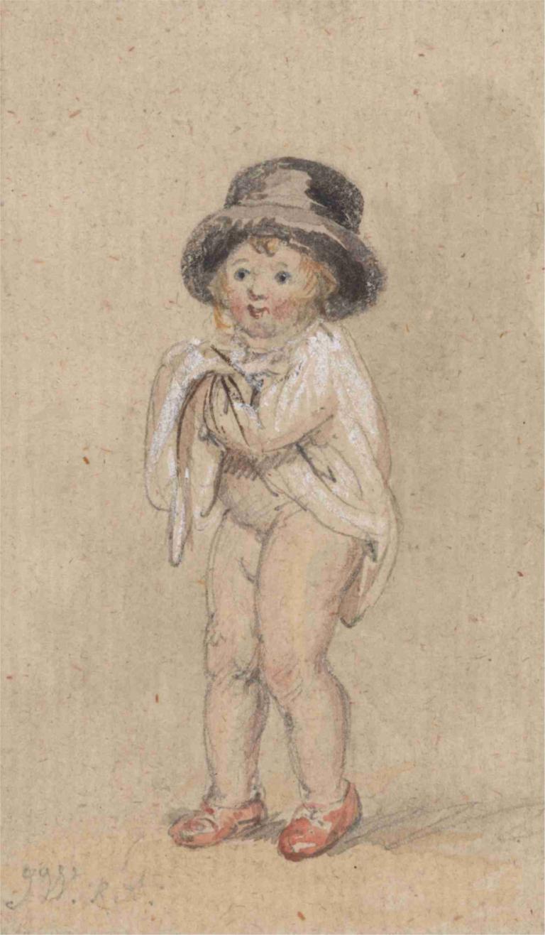 A Little Boy with Red Shoes [Child with Red Shoes and a Top Hat]