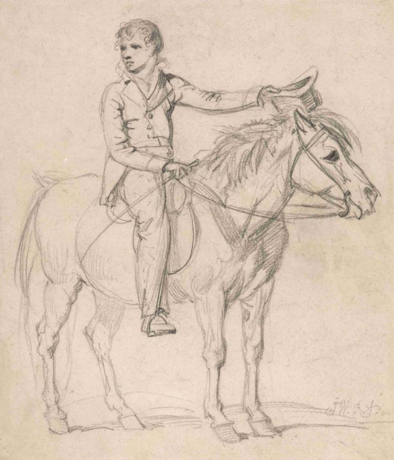 Lord Stanhope Later Earl of Chesterfield] as a Boy, Riding a Pony