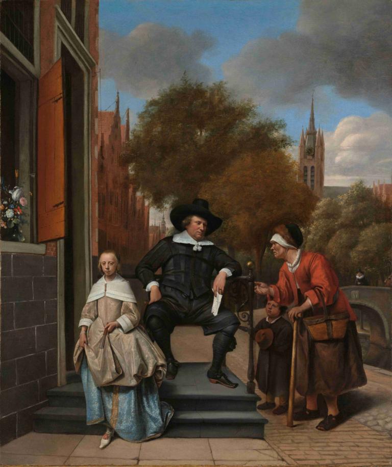 Adolf and Catharina Croeser, Known as ‘The Burgomaster of Delft and his Daughter’,Adolf và Catherine Cloze