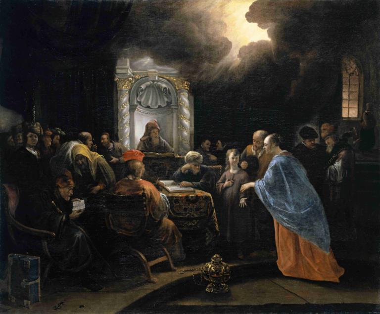 Christ among the Doctors,Cristo entre los médicos,Jan Steen,Pintura al óleo,Pintura al óleo