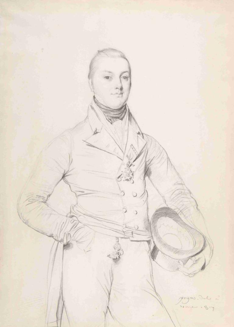 Admiral Sir Fleetwood Broughton Reynolds Pellew,海军上将弗利特伍德-布劳顿-雷诺兹-佩勒爵士,Jean Auguste Dominique Ingres