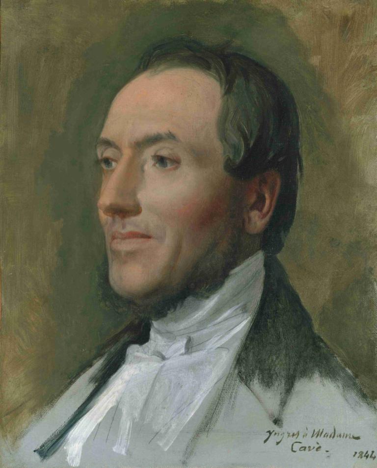 Edmond Cavé (1794–1852),에드몽 카베(1794-1852),Jean Auguste Dominique Ingres,장 오귀스트 도미니크 잉그레스,오일 페인팅,오일 페인팅, 독주