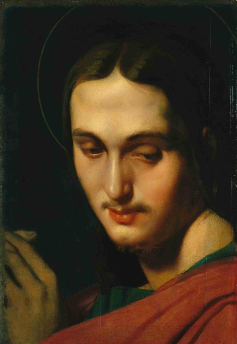 Head of Saint John the Evangelist,Kepala Santo Yohanes Penginjil,Jean Auguste Dominique Ingres