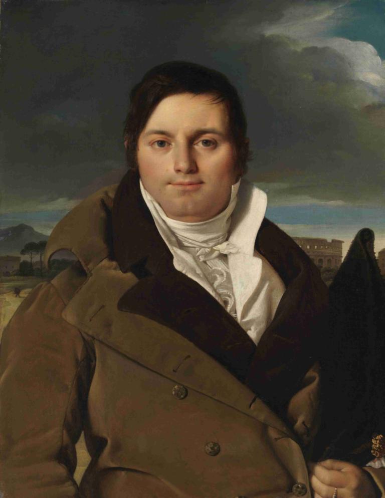 Joseph-Antoine Moltedo,Jean Auguste Dominique Ingres,Ölgemälde,Ölgemälde, realistisch, Solo, 1Junge