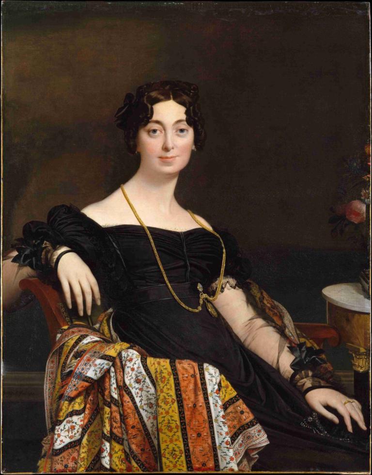 Madame Jacques-Louis Leblanc (Françoise Poncelle),Jean Auguste Dominique Ingres,Peinture à l'huile