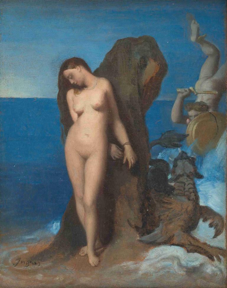 Perseus and Andromeda,Perseus dan Andromeda,Jean Auguste Dominique Ingres,Lukisan cat minyak