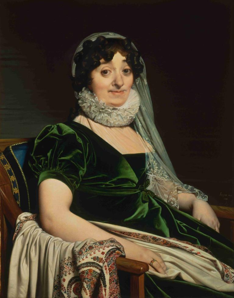 Portrait Of The Countess Of Tournon,Porträtt av grevinnan av Tournon,Jean Auguste Dominique Ingres