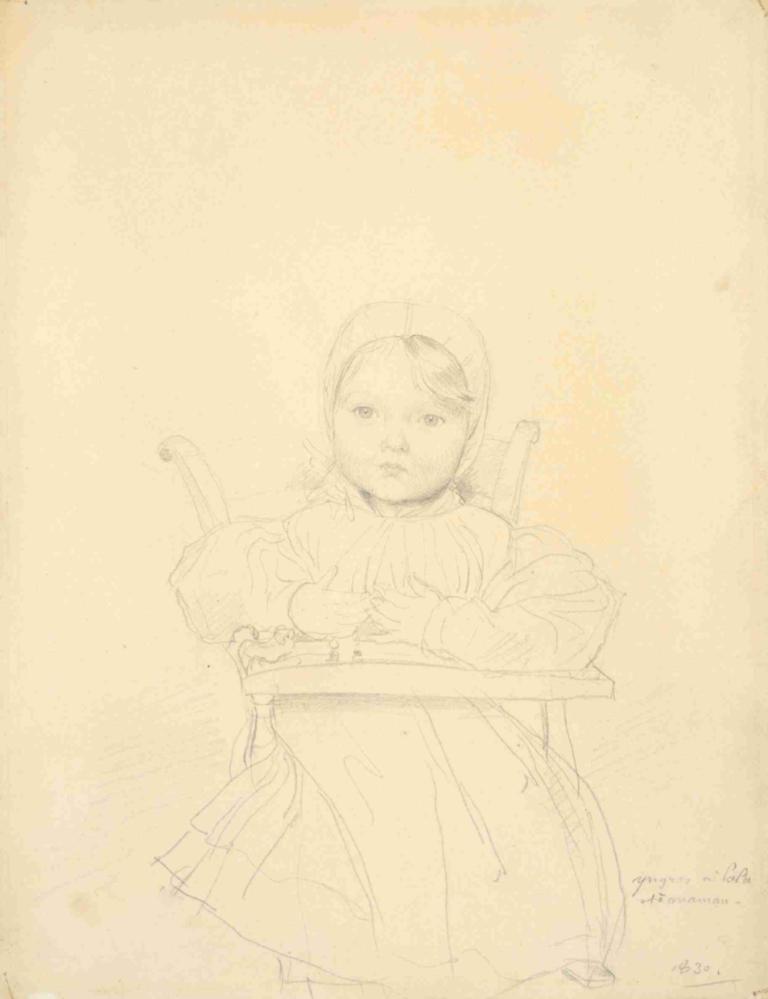 Portrait of Marie Marcotte at the Age of Sixteen Months,Potret Marie Marcotte pada Usia Enam Belas Bulan