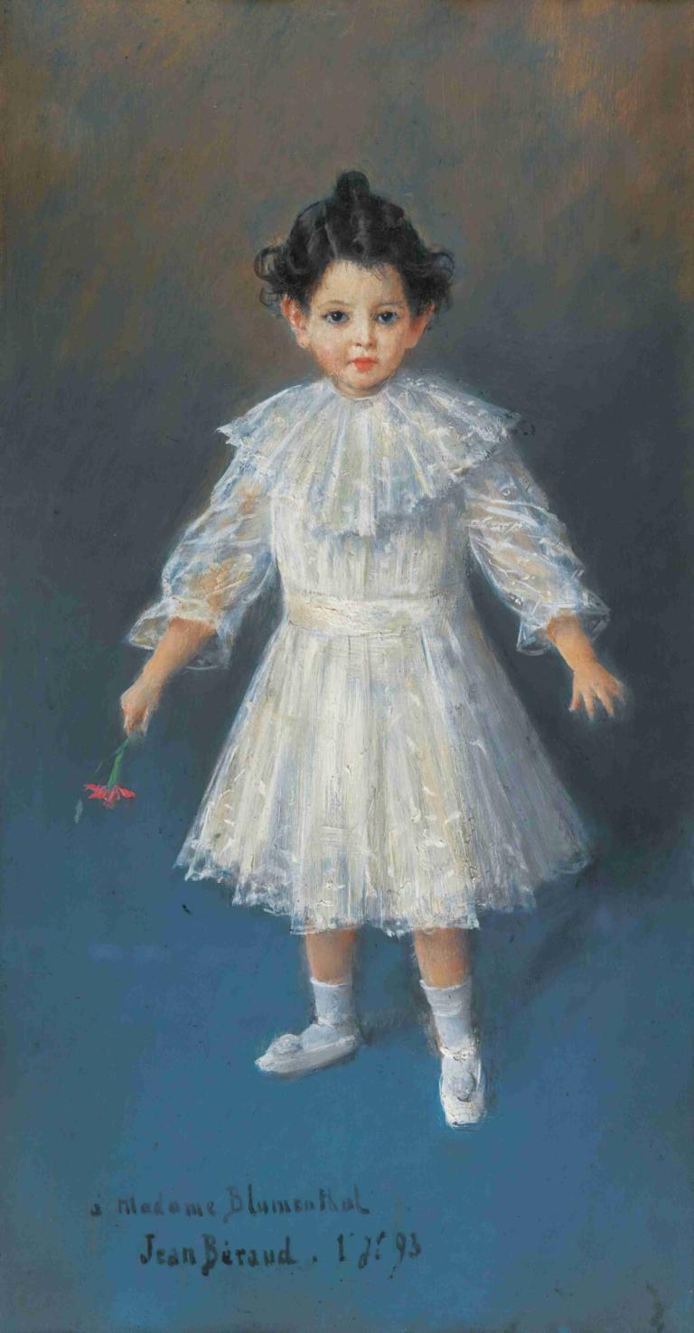 Portrait of three-years-old Jacques Blumenthal,Porträt des dreijährigen Jacques Blumenthal,Jean Béraud