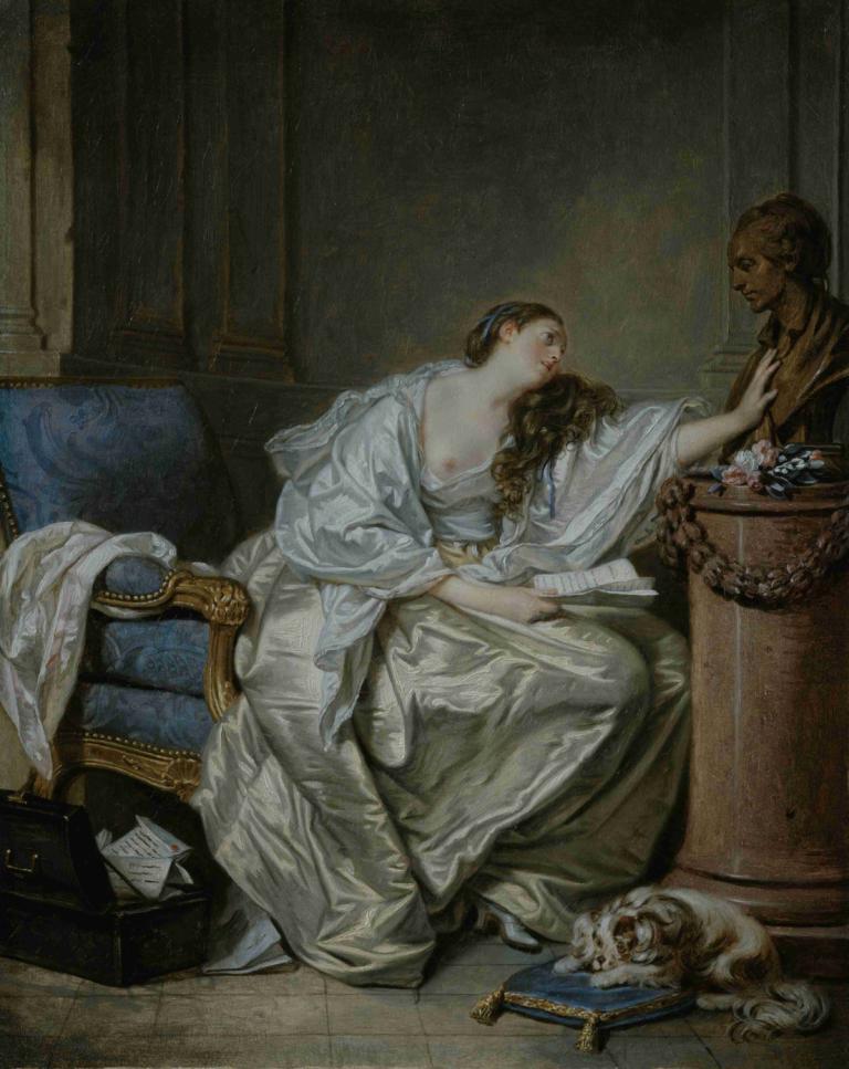 Le tendre ressouvenir (Tender memory),Le tendre ressouvenir (Anbudsminnet),Jean-Baptiste Greuze,Oljemålning