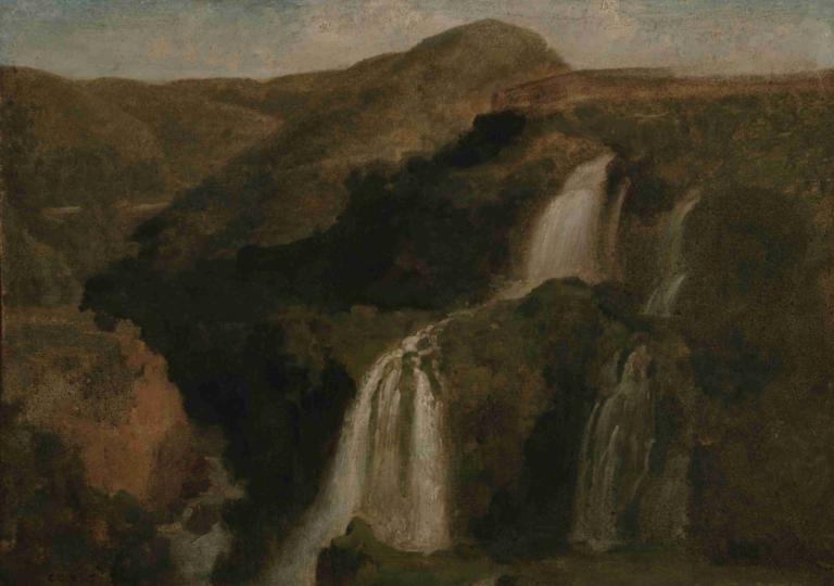 Falls of Tivoli,Καταρράκτες του Tivoli,Jean-Baptiste-Camille Corot,Ελαιογραφία,Ελαιογραφία, σε εξωτερικό χώρο