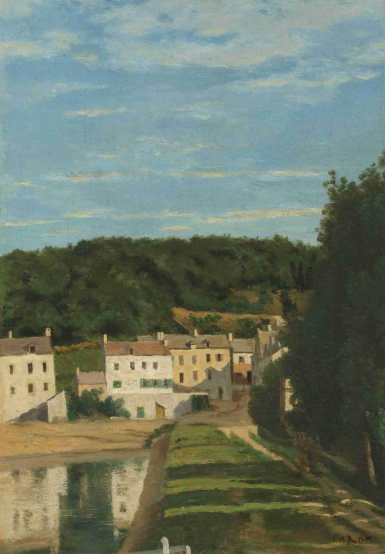 Les Maisons Cabassud À Ville D'avray,빌 다브레이의 카바수드 하우스,Jean-Baptiste-Camille Corot,장 밥티스트-카미유 코로,오일 페인팅,오일 페인팅