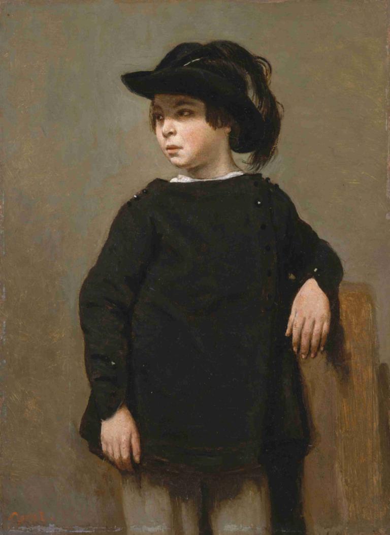 Portrait of a Child,Ritratto di un bambino,Jean-Baptiste-Camille Corot,Pittura ad olio,Pittura ad olio