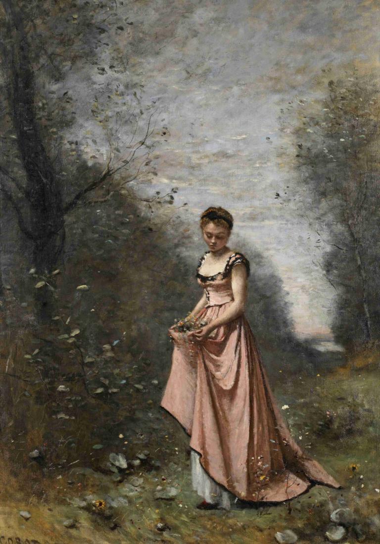 Springtime of Life,Mùa xuân của sự sống.,Jean-Baptiste-Camille Corot,- Jean-Batist-Carmir-Kero.,Tranh sơn dầu