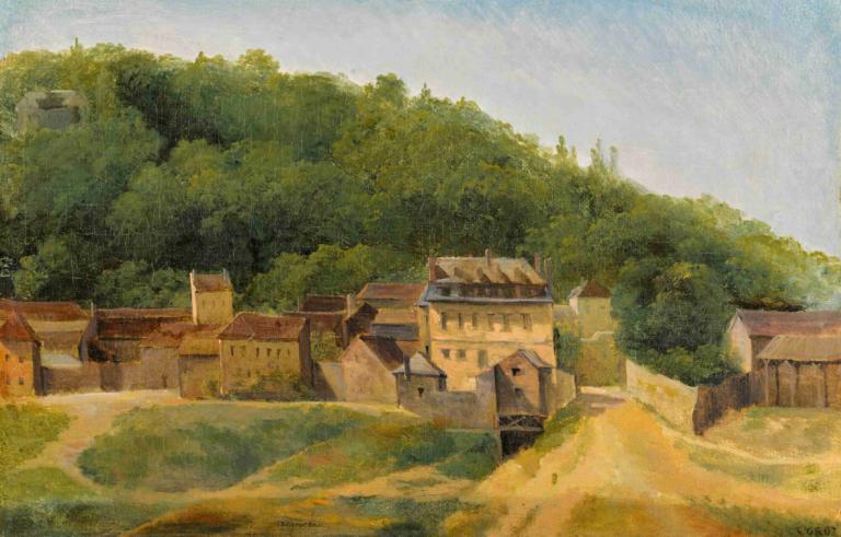 The Cabassud Houses, Ville-D'avray,Casele Cabassud, Ville-D'avray,Jean-Baptiste-Camille Corot,Pictura in ulei