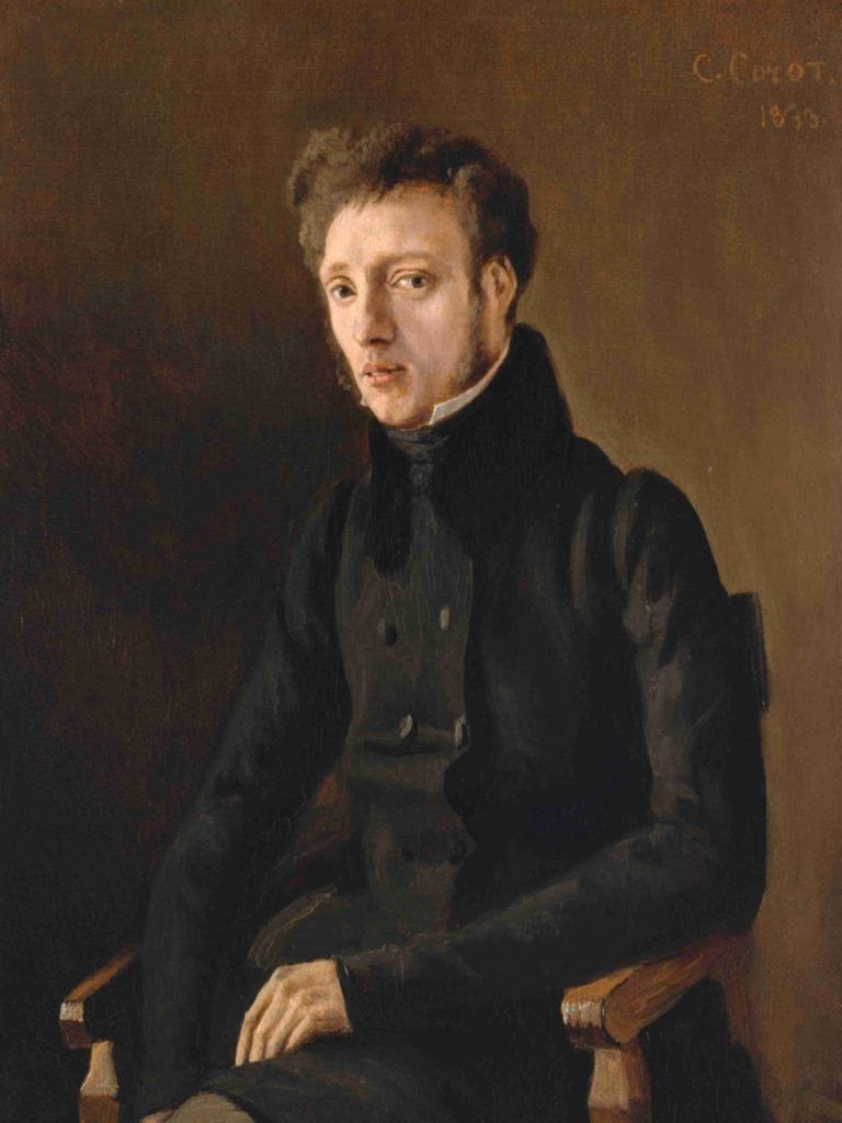 Toussaint Lemaistre (1807–1888),Toussaint Lemaistre (1807-1888),Jean-Baptiste-Camille Corot,Pittura ad olio