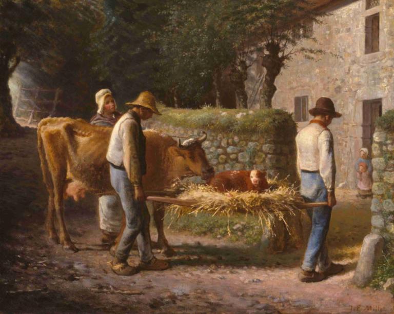 Peasants Bringing Home a Calf Born in the Fields