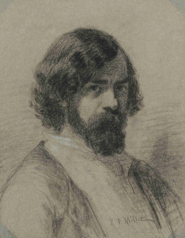 Portrait of Narcisse Virgile Diaz de la Peña,Potret Narcisse Virgile Diaz de la Peña,Jean-François Millet