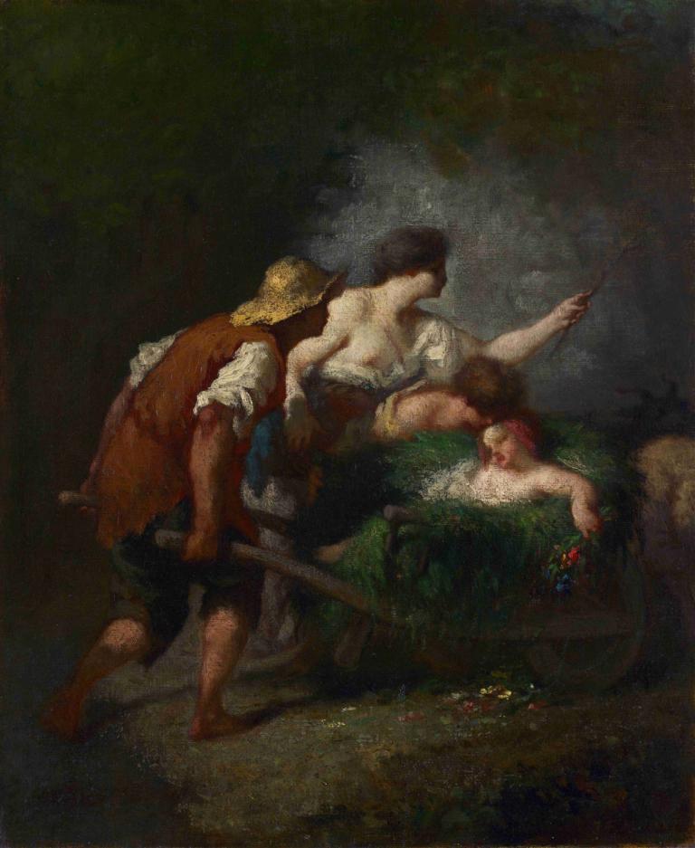 Return from the Fields,Paluu pelloilta,Jean-François Millet,Öljymaalaus,Öljymaalaus, kuvataideparodia